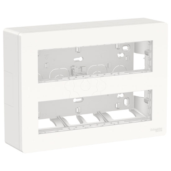 Imagem de Nova Unica System - Postos de trabalho - saliente - modulos 2 x 8 - antibacteriano - Branco