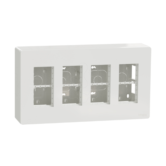 Imagem de Nova Nova Unica system - Postos de trabalho - saliente - modulos 4 x 4 - Branco