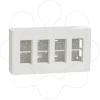 Imagem de Nova Nova Unica system - Postos de trabalho - saliente - modulos 4 x 4 - Branco