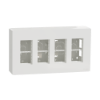Imagem de Nova Nova Unica system - Postos de trabalho - saliente - modulos 4 x 4 - Branco