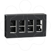 Imagem de Nova Nova Unica system - Postos de trabalho - saliente - modulos 4 x 4 - Antracite