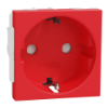 Imagem de Nova Unica - Tomada 2P+T com obturadores LP - 16A - Vermelho