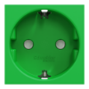 Imagem de Nova Unica - Tomada 2P+T com obturadores LP - 16A - Verde