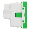 Imagem de Nova Unica - Tomada 2P+T com obturadores LP - 16A - Verde