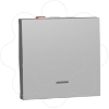 Imagem de Comutador de escada com sinalizador Unica 10A Aluminio