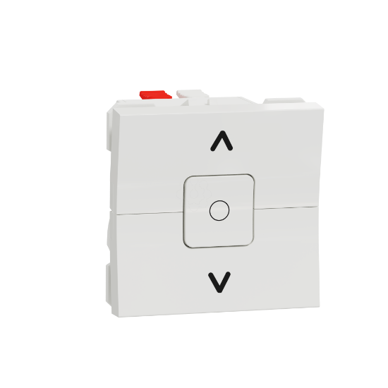 Imagem de Interruptor de estores c/STOP Unica 6A Branco