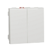 Imagem de Comutador de lustre duplo Unica 10A Branco