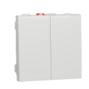 Imagem de Comutador de lustre duplo Unica 10A Branco