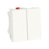 Imagem de Comutador de escada duplo Unica 10A Branco