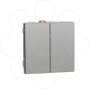 Imagem de Comutador de escada duplo Unica 10A Aluminio