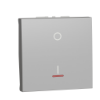 Imagem de Nova Unica - Interruptor bipolar I/O - luminoso - 16A - Aluminio