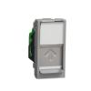 Imagem de Tomada RJ45 1 mod. Unica cat.6 UTP Aluminio