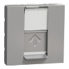 Imagem de Tomada de dados RJ45 Unica cat.6  UTP Aluminio