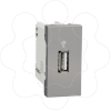 Imagem de Nova Unica - Tomada dados USB 1 mod. tipo 2.0 - 1A - Aluminio
