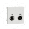 Imagem de Tomada TV/FM terminal Unica Branco
