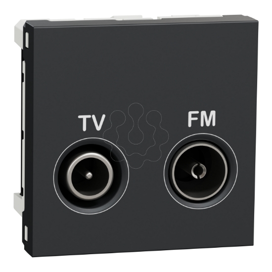 Imagem de Tomada TV/FM terminal Unica Antracite