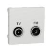 Imagem de Tomada TV/FM intermedia Unica Branco