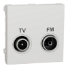 Imagem de Tomada TV/FM intermedia Unica Branco
