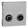 Imagem de Tomada R TV/SAT derivacao unica Unica Aluminio