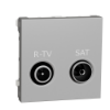Imagem de Tomada R TV/SAT derivacao unica Unica Aluminio