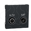 Imagem de Tomada R TV/SAT derivacao unica Unica Antracite