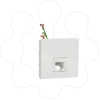 Imagem de Tomada telefone RJ12 2 mod. Unica Branco