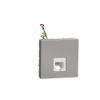 Imagem de Tomada telefone RJ12 2 mod. Unica Aluminio