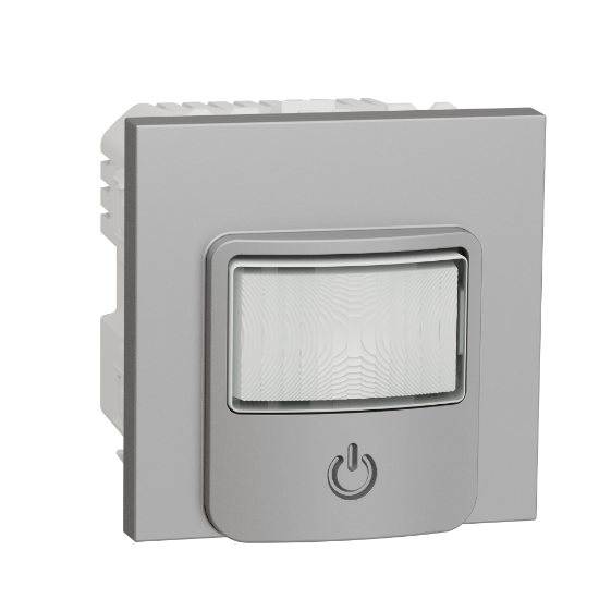 Imagem de Detector de movimento com interruptor Unica 10A Aluminio