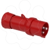 Imagem de PratiKa wander plug - straight - 16 A - 2P + E - 380...415 V AC - IP44