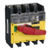 Imagem de interruptor seccionador Interpact INV 320 4P punho vermelho/face frontal amarela