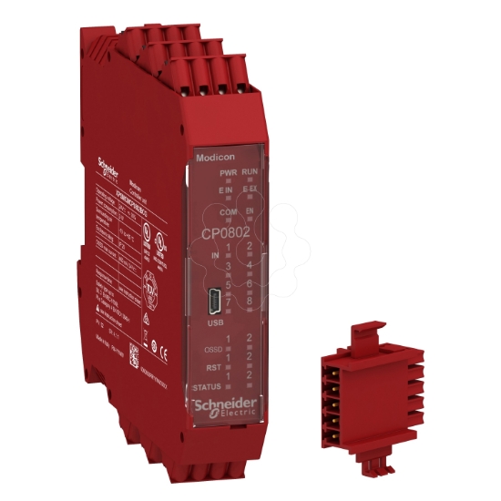 Imagem de Controlador de seguranca da CPU com terminais de parafuso combinados com expansao da placa base