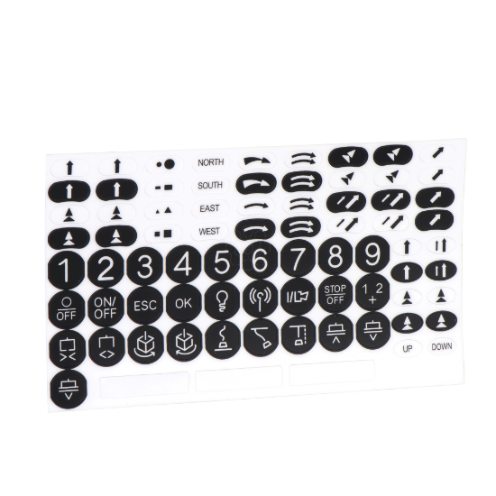 Imagem de Kit de etiquetas adesivas em b / w para o dispositivo remoto