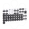Imagem de Kit de etiquetas adesivas em b / w para o dispositivo remoto