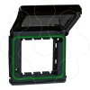 Imagem de Mureva Styl - Adaptador com tampa Nova Unica - IP44 - Cinzento