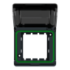 Imagem de Mureva Styl - Adaptador com tampa Nova Unica - IP44 - Cinzento