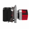 Imagem de Selector iluminado  vermelho  3 posicoes fijas 24v ac / dc 1na 1