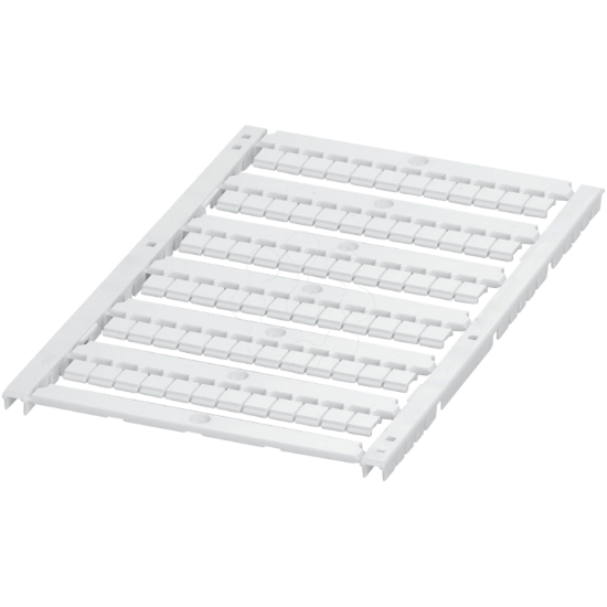 Imagem de MARKING CARD FLAT WITH 6 STRIPS 5MM UNPRINTED 72 CHARACTERS WHIT