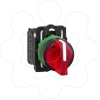 Imagem de Interruptor selector iluminado vermelho - o 22-3 posicoesicao - 24 v - 1 no + 1 nc