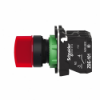 Imagem de Interruptor selector iluminado vermelho - o 22-3 posicoesicao - 24 v - 1 no + 1 nc