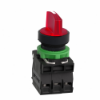 Imagem de Interruptor selector iluminado vermelho - o 22-3 posicoesicao - 24 v - 1 no + 1 nc