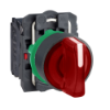 Imagem de Interruptor selector iluminado vermelho - o 22-3 posicoesicao - 240 v - 1 no + 1 nc