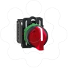 Imagem de Interruptor selector iluminado vermelho - o 22-3 posicoesicao - 240 v - 1 no + 1 nc