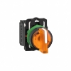 Imagem de Selector iluminado  laranja 3 posicoes fijas 24v 1na1nc