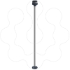 Imagem de Placa de fixacao com poste de aluminio de 800 mm para iluminacao de torre modular preto   o60
