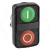 Imagem de Botao de pressao duplo verde-vermelho cabeca rs ip66 preto