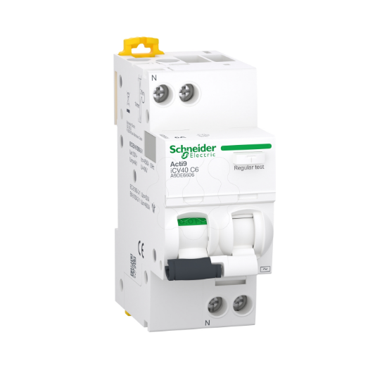 Imagem de residual current breaker with overcurrent protection RCBO Acti9 iCV40 1P+N 6 A C Curve 4500 A 300 mA AC type