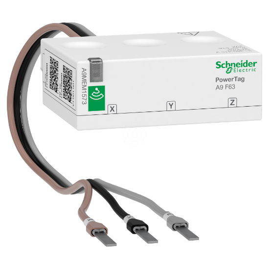 Imagem de Sensor de energia sem fios PowerTag Flex 63A 3P montagem superior e inferior