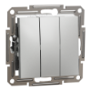 Imagem de Asfora - Interruptor de triplo - Aluminio
