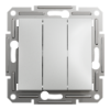 Imagem de Asfora - Interruptor de triplo - Aluminio