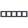 Imagem de Horizontal 5 gang frame anthracite